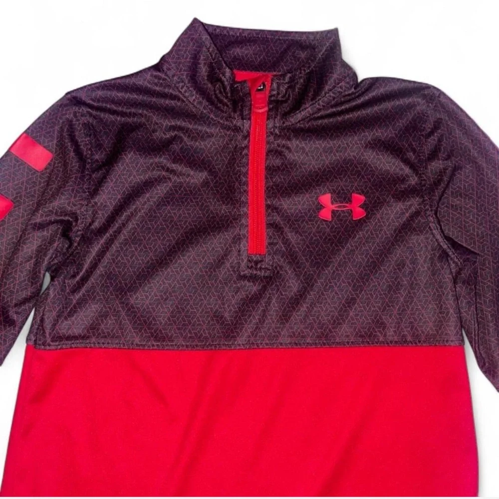 Under Armour Red and Black Athletic Wear size 6 boys